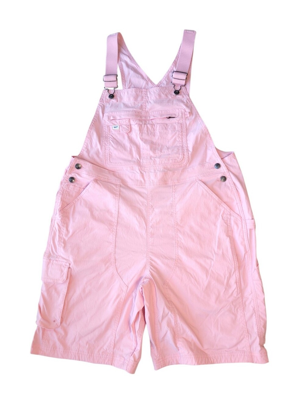 Duluth Trading Company Heirloom Gardening Short Overalls in Light Pink Large